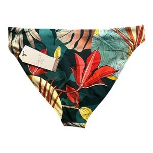 CALIA by Carrie Underwood low rise swim bottoms botanical print sea green